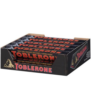 Toblerone Swiss Dark Chocolate with Honey & Almond Nougat - 20 Pack, 3.5 oz Bars - Buy Online on GoSupps.com