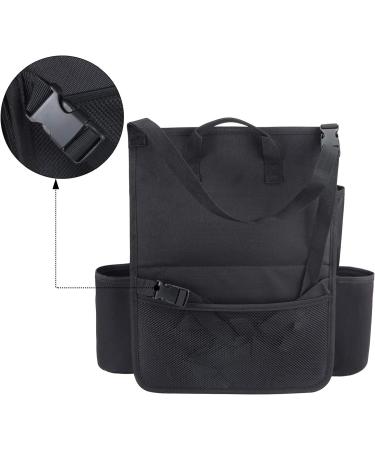 Luxja Car Seat Organizer with Laptop & Tablet Storage - Front & Back Seat Storage Bag - Black - Buy Online on GoSupps.com