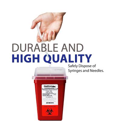OakRidge Products 1 Quart Sharps & Biohazard Disposal Container - Buy Online on GoSupps.com