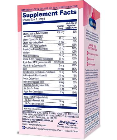 Enfamil Enfamom Prenatal Vitamin & Mineral Supplement with Calcium, Vitamin D, Vitamin C, Omega 3 DHA - 90 Softgels - Buy Online on GoSupps.com