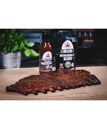 Poppamies BBQ Smoky Hickory Sauce - Additive-Free American Style Barbecue Sauce for Burgers and Ribs - 410g - Buy Online on GoSupps.com