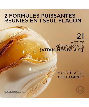 L'Or al Paris - Age Perfect S rum Anti- ge 2 en 1 Le Duo - Formule Booster de Collag ne - Vitamines B3 et Cg - Age Perfect - Format Voyage - Contenance : 15 ml - Buy Online on GoSupps.com