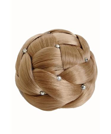 Wig Me Up - Hell-Ashblond Braided Braid Bun Hair Node Costume | Voluminous with Rhinestones | JL-SZ01-24 - Buy Online on GoSupps.com