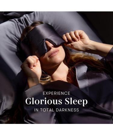 Drowsy Silk Sleeping Mask - Luxurious Padded Silk Cocoon for Complete Darkness | Moonlight Shadow | International Shipping - Buy Online on GoSupps.com
