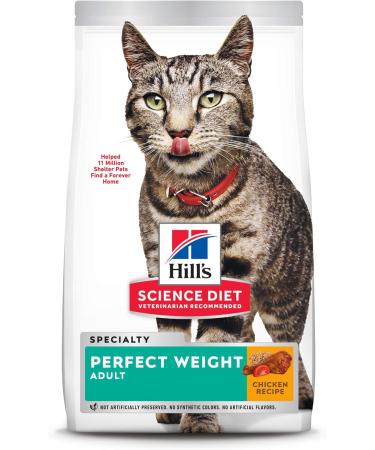 Hill's Science Diet Adult 11+ Chicken Recipe Dry Cat Food | Perfect Weight Chicken Recipe Cat Food Bundle - Buy Online on GoSupps.com