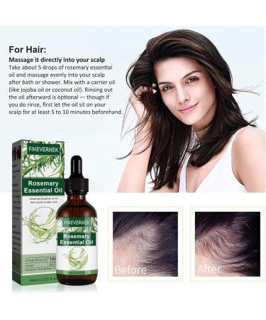 FINEVERNEK Rosemary Oil Hair Essential Rosemary Oil for Scalp and Hair Rosemary Oil Hair Bio the growth of hair eyebrows and eyelashes Stimulates hair growth nourishes the scalp 120ml - Buy Online on GoSupps.com