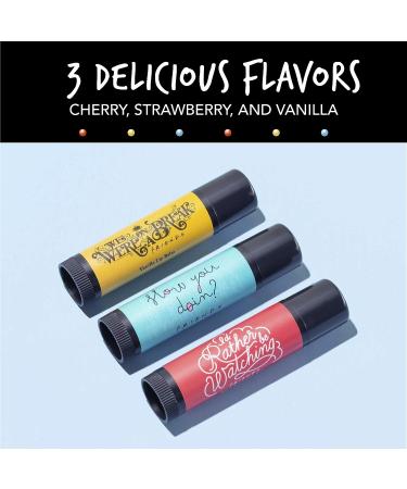 Friends TV Show Lip Balm Trio - Strawberry, Vanilla, Cherry Flavoured Set - Buy Online on GoSupps.com