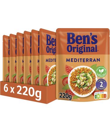 Ben's Original Express Mediterranean Rice 6 packs (6 x 220g) Mediterranean Rice 220 g (pack of 6)