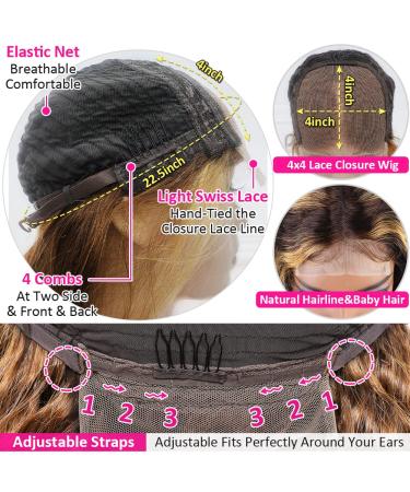 Iris Queen 24 Ombre Lace Front Wig - Curly Brazilian Human Hair, 150% Density, Honey Blonde & Brown Highlights for Black Women - Buy Online on GoSupps.com