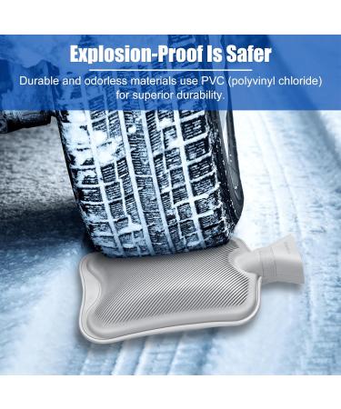 Homealexa 2L Hot Water Bottle with Soft Cover - Premium Natural Rubber, Safe & Durable for Family | Foot Design - Buy Online on GoSupps.com