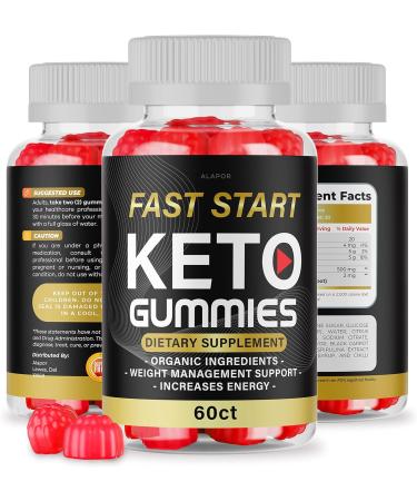 Fast Star Keto ACV Gummies for Weight Loss - 60 Apple Cider Vinegar Gummies, Fast Acting Keto Formula - Buy Online on GoSupps.com