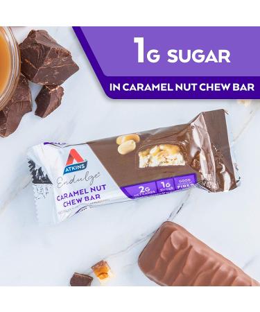 Atkins Endulge Caramel Nut Chew Bars - Keto Friendly, 10 Count Value Pack - Buy Online on GoSupps.com