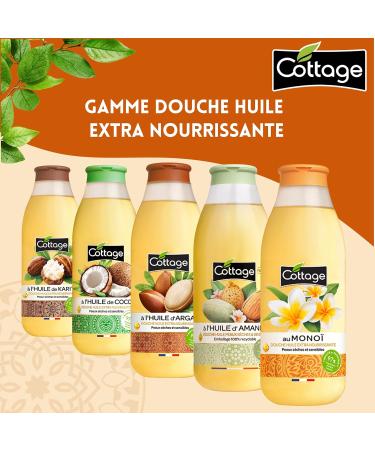 COTTAGE-Douche Huile Extra Nourrissante l'huile d'Argan- Peaux s ches et sensibles97% d'ingr dients d'origine naturelle - Made in France - 560ml (Lot de 2) Argan 560 ml (Lot de 2) - Buy Online on GoSupps.com
