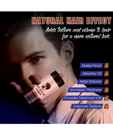 PLOBRT Volume powder for men hair styling powder styling powder for men with natural look matte texture longlasting hold easy to apply nongreasy 10 g 10 g 1er Pack - Buy Online on GoSupps.com