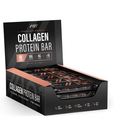 ALPHA01 Collagen Protein Bars - Chocolate Covered Brownie - 12 Bars