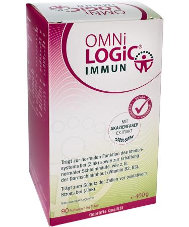 OMNi LOGiC IMMUN - 90 Portions (450g) - Vegan Gluten-Free & Lactose-Free Fiber Powder with Acacia Fiber Extract - Boost Your Immunity! - Buy Online on GoSupps.com