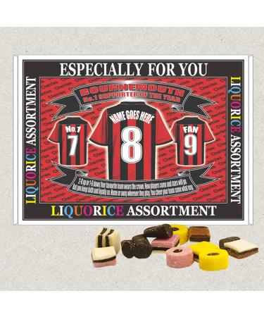 Bournemouth Personalised Football Shirt Gift Boxed Sweets - Buy Online on GoSupps.com