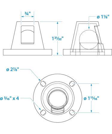 Seachoice Self-Bailing 2-7/8 In. Scupper Valve Kit - Clear | Prevents Flooding | Easy Installation - Buy Online on GoSupps.com