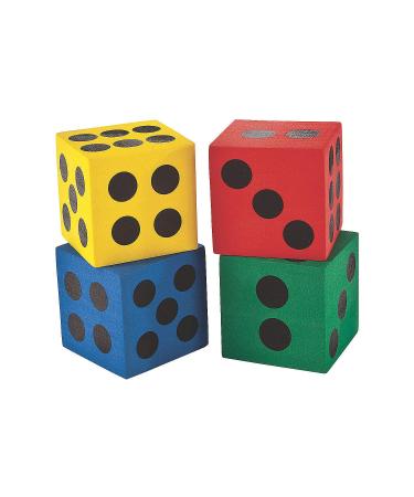 Fun Express Jumbo Foam Dice - 4 Piece Set