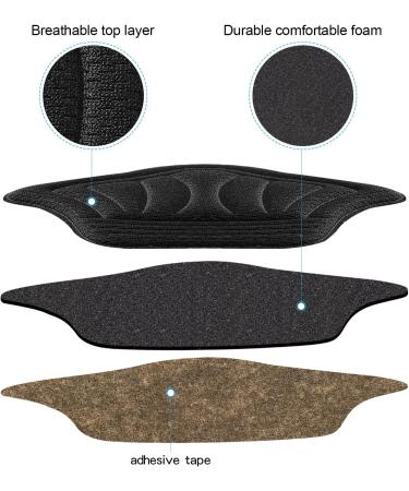 Adhesive Back Heel Cushion Pads for Loose Shoes - 6PCS Black - Buy Online on GoSupps.com