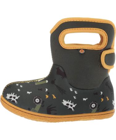Bogs Baby Wellington Boots Plum Flower Stripe 71565 | Size UK 3-8 | Khaki Color | 9 UK Child | Shop Now - Buy Online on GoSupps.com