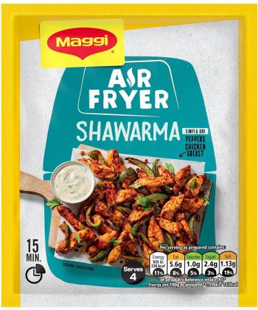 Maggi Air Fryer Seasoning Trio - Fajita Piri Piri and Shawarma Flavors (3-Pack) - Buy Online on GoSupps.com
