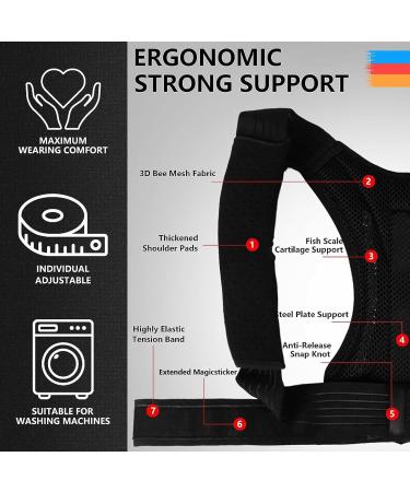 Meltor Shoulder Belt Posture Correction | Lightweight Breathable Back Support for Pain Relief & Improved Stance - Buy Online on GoSupps.com