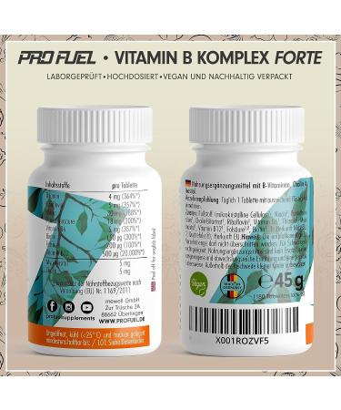 High-Dose Vegan Vitamin B Complex - 3x180 Tablets | All 8 Essential B Vitamins with Quatrefolic & More - Laboratory Tested - Buy Online on GoSupps.com