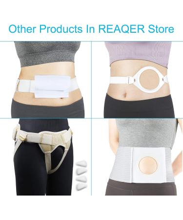 Buy REAQER Stoma Belt - Comfortable Stoma Bandage for Men & Women | 8cm Hole Diameter | Fast International Shipping - Buy Online on GoSupps.com
