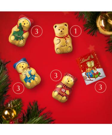 Lindt - Chalet TEDDY Advent Calendar - Milk Chocolate and White Chocolate - Ideal for Christmas 236g - Buy Online on GoSupps.com