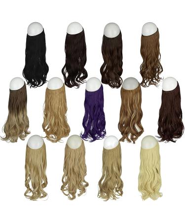 OMGREAT 18 Curly Dark Brown Highlight Hair Extension - Secret Wire Headband Synthetic Hairpiece for Women - Heat Friendly Fiber, 18 Inch, 4.2 Oz - Buy Online on GoSupps.com