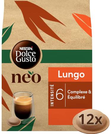 NESCAF Dolce Gusto NEO Lungo - 72 Coffee Pods (6 boxes of 12 pods) - Compatible with coffee machines only - Buy Online on GoSupps.com