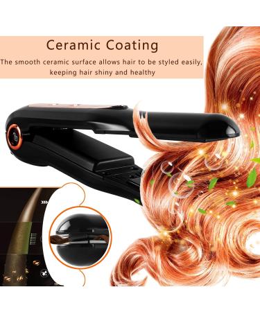 Buy 2 in 1 Professional Hair Straightener & Curler USB Rechargeable Ceramic Heating Smooth Hair Black | International Shipping - Buy Online on GoSupps.com