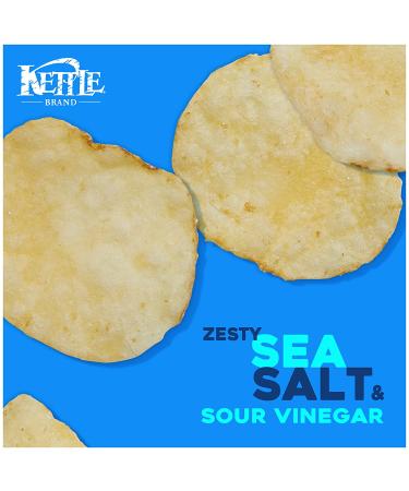 Kettle Brand Sea Salt and Vinegar Kettle Potato Chips 7.5 oz - Gluten-Free & Non-GMO - Buy Online on GoSupps.com