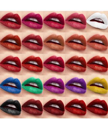 Skrskr Lip Palette - 25 Colors of Long-Lasting Waterproof Matte Lipstick for Women | Perfect Gift for Birthdays Christmas Mother's Day & Valentine's Day - Buy Online on GoSupps.com