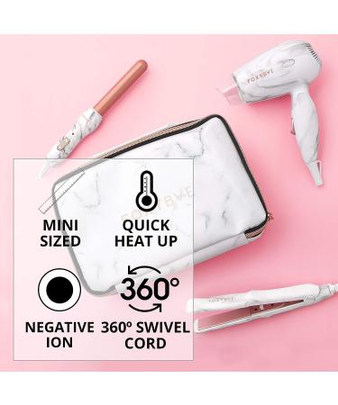 Foxybae white marble curling wand discount
