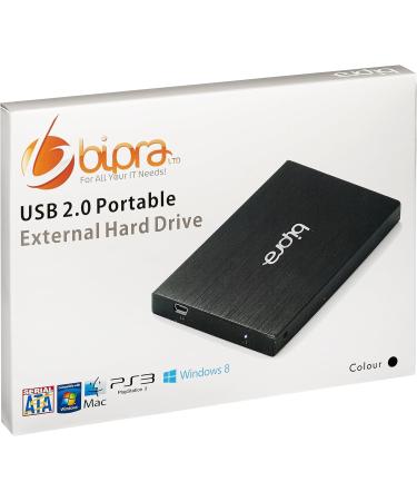 BIPRA 320Gb 320 Gb 2.5 Inch External Hard Drive Portable USB 2.0 - Black - Ntfs - Buy Online on GoSupps.com
