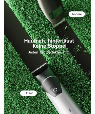 2-in-1 Intimate Razor & Nose Hair Trimmer for Men - Painless Rechargeable Waterproof Includes Sensitive Combs & Travel Lock - Buy Online on GoSupps.com