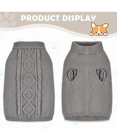 FWLWTWSS Winter Warm Dog Sweater | Soft Knitted Roll Collar for Small & Medium Dogs | Stylish Pet Clothing and Costumes - Buy Online on GoSupps.com