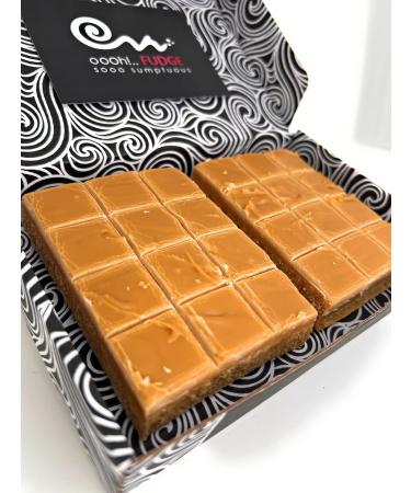 Luxury Vanilla Clotted Cream Fudge Gift Box by 'Oooh!..FUDGE' 400g Gift Box of Creamy Buttery all Butter Decadent Fudge - 2 x 200g large sharing bars Birthday & Christmas Gifts - Buy Online on GoSupps.com