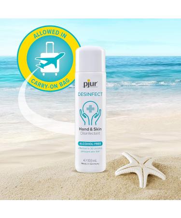 pjur DESINFECT - Alcohol & Perfume-Free Hand & Skin Disinfectant (100ml) | Hygienic Cleaning Solution for Safe International Shipping - Buy Online on GoSupps.com