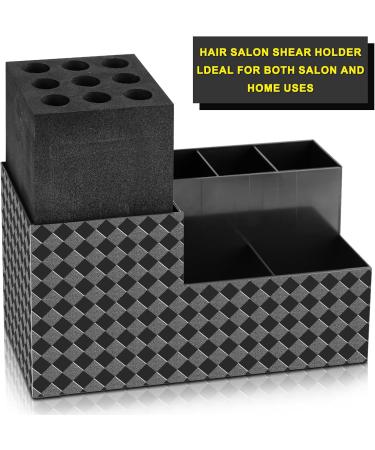 NICEMOVIC Barber Scissors Holder Box Barber Accessories Barber Supplies Professional Salon Hairdressing Scissors Rack Holder Storage Organizer for Hairstyling Combs Clips Brushes - Buy Online on GoSupps.com