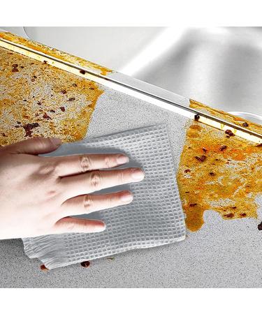 Kitchen Dish Rags Non-Scratch Dishcloth Ultra Soft Absorbent Quick Drying Dish Rags Waffle Weave Dish Towels Dish Cloths for Washing Dishes Tea Towels for Cleaning Dishwashing Light Gray - Buy Online on GoSupps.com