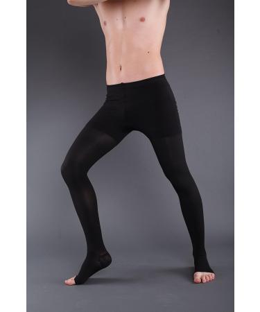 Compression Tights AT - Class 1 Support Tights with Open Toe | Black (3-Pack) - International Shipping Available - Buy Online on GoSupps.com