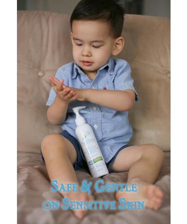 Organic Baby Lotion - Fragrance-Free, Eczema-Friendly Moisturizer for Sensitive Skin | Aloe Vera, Coconut Oil, Shea Butter | Gluten-Free, 8oz - Buy Online on GoSupps.com