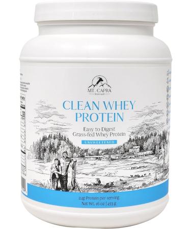 Mt. Capra Clean Whey Protein Unsweetened 16 oz (453 g)