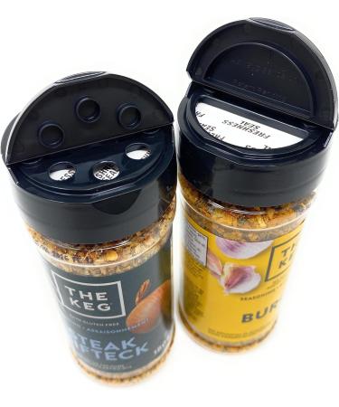 The Keg Summer Seasoning Bundle - Includes The Keg Steak Seasoning (180 g) and The Keg Burger Seasoning (165 g) - Buy Online on GoSupps.com