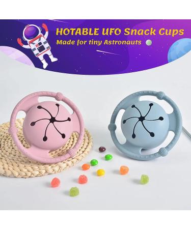 HOTABLE UFO Silicone Baby Snack Cup - Spill-Proof Toddler Container (Blue) - Buy Online on GoSupps.com