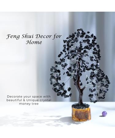PYOR Black Tourmaline Feng Shui Money Tree - Real Crystals for Spiritual Gifts and Home Decor - Buy Online on GoSupps.com