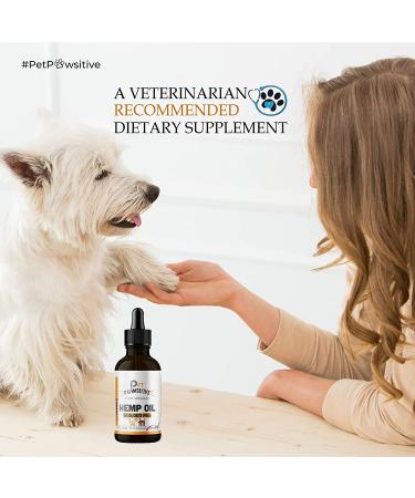 Pet Pawsitive Hemp Oil for Dogs and Cats - 2 Pack - Organic Hemp Drops with Omega 3 6 9 - Hip and Joint Support - Buy Online on GoSupps.com